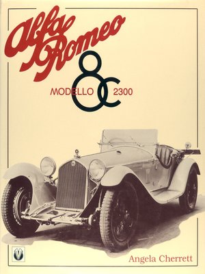 cover image of Alfa Romeo Modello 8C 2300